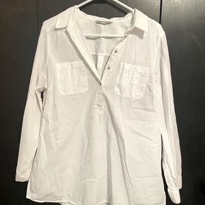 Marks & Spencer long sleeve blouse, white, UK size 18 (US size 16)